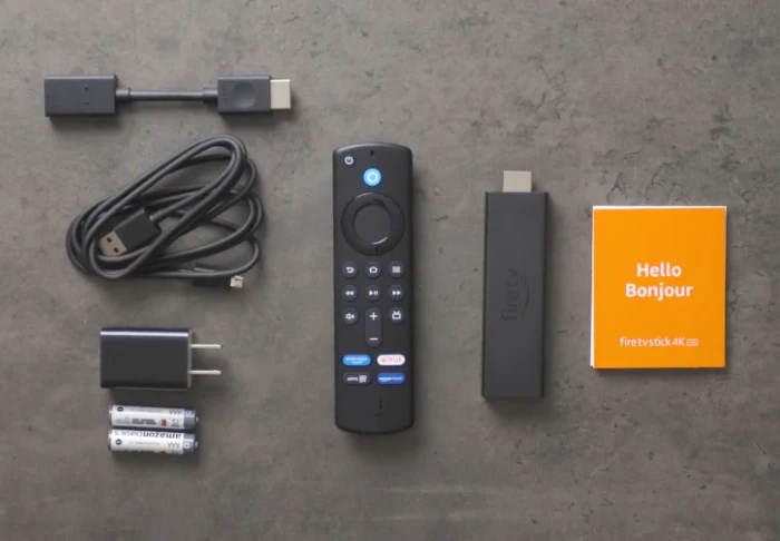 Amazon Fire TV Stick 4K Max unboxed items