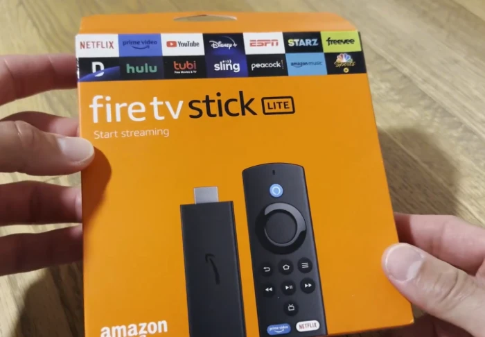 Amazon Fire TV Stick Lite opening packaging