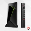 NVIDIA Shield TV Pro streaming box with remote