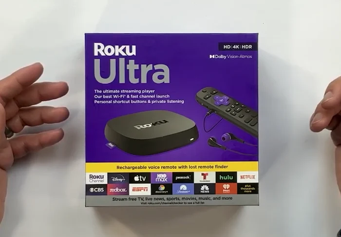 Roku Ultra 4k opening packaging